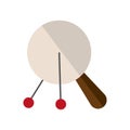 Isolated colored ping pong racket oty icon Vector