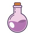 Isolated colored potion flask magic icon Vector