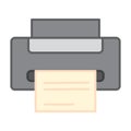 Isolated colored printer office supply icon Vector