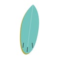 Isolated colored summer surfboard icon Vector Royalty Free Stock Photo