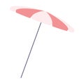 Isolated colored summer umbrella icon Vector Royalty Free Stock Photo