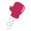 Isolated colored surprise boxing gauntlet icon Vector