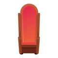 isolated colored throne chair icon Vector