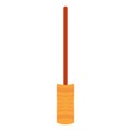 Isolated colored toilet brush cleaning icon Vector