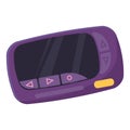 Isolated colored vintage beeper icon Vector Royalty Free Stock Photo