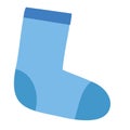 Isolated colored wool sock sketch icon Vector