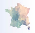 Polygonal map of France