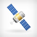 Isolated communication satellite icon