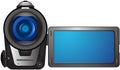 Isolated compact video camera Royalty Free Stock Photo