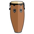 Isolated conga drum icon Royalty Free Stock Photo