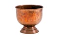 Isolated copper vase