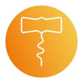 Isolated corkscrew block style icon vector design
