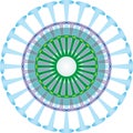 Isolated coronavirus bacteria illustration, cell of coronavirus, coronavirus icon