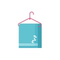 Isolated cotton towel and hanger vector design