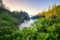 Isolated cove with crystal clear still water in Bermuda Royalty Free Stock Photo