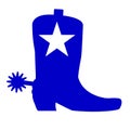 Cowboy Boot With Texan Star Royalty Free Stock Photo