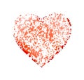 Isolated Cracked Heart Shapr Graphic