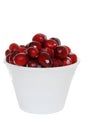 Isolated Cranberries In Bowl
