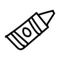 Isolated crayon icon sketch Vector