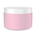 Isolated cream pot design template - design element for cosmetics