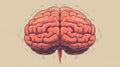 Isolated Creative Brain Illustration