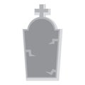 Isolated creepy tombstone Halloween season Vector