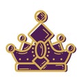 Isolated crown icon Royalty icon Vector