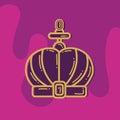 Isolated crown icon Royalty icon Vector