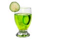 Isolated Cucumber Drink Royalty Free Stock Photo