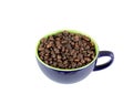 Isolated cup full of coffee Royalty Free Stock Photo