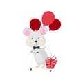 Isolated cute cartoon Mouse Royalty Free Stock Photo