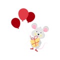 Isolated cute cartoon Mouse Royalty Free Stock Photo