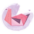 Isolated cute flamingo origami sketch icon Vector