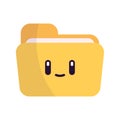 Isolated cute folder office icon Vector Royalty Free Stock Photo