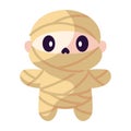 Isolated cute mummy kawaii