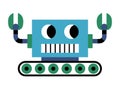 Isolated cute robot toy icon cartoon Vector Royalty Free Stock Photo
