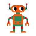 Isolated cute robot toy icon cartoon Vector Royalty Free Stock Photo