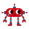 Isolated cute robot toy icon cartoon Vector Royalty Free Stock Photo