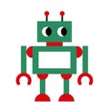 Isolated cute robot toy icon cartoon Vector Royalty Free Stock Photo