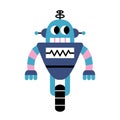 Isolated cute robot toy icon cartoon Vector Royalty Free Stock Photo