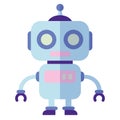 Isolated cute robot toy icon Vector Royalty Free Stock Photo