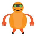 Isolated cute robot toy Royalty Free Stock Photo