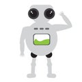 Isolated cute robot toy Royalty Free Stock Photo