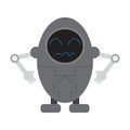 Isolated cute robot toy Royalty Free Stock Photo