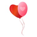 Isolated cute and romantic balloon