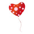 Isolated cute and romantic balloon