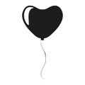 Isolated cute and romantic balloon