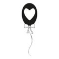 Isolated cute and romantic balloon