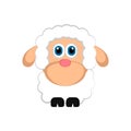 Isolated cute sheep Royalty Free Stock Photo
