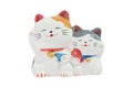 2 cute japanese cat dolls Royalty Free Stock Photo